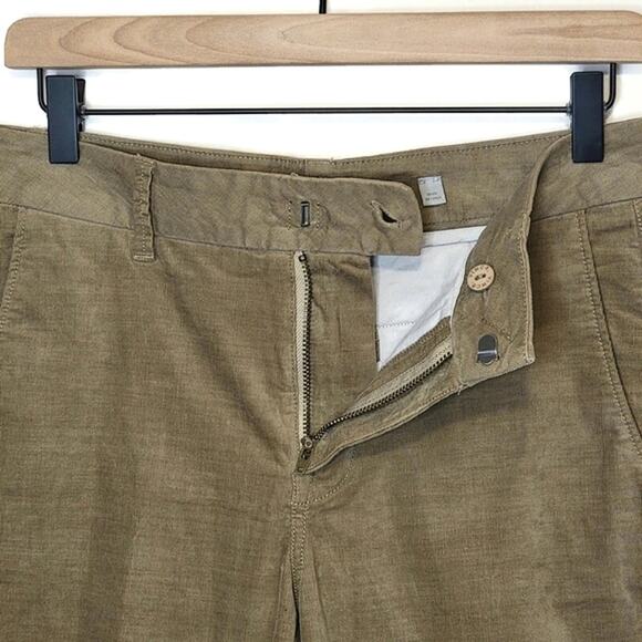 VINCE Womens Corduroy Sateen High Rise Straight Leg Ankle Chino Pant Size 4 - Picture 5 of 15